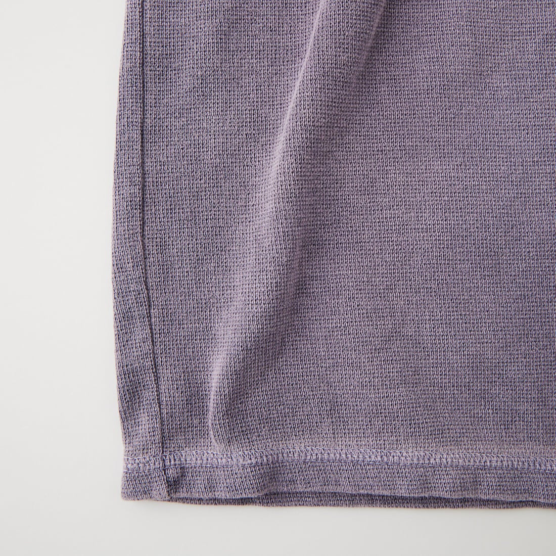 ANACHRONORM [アナクロノーム] ピグメントサーマル ヘンリーネックロングスリーブTシャツ [AN458] DUSTY PURP