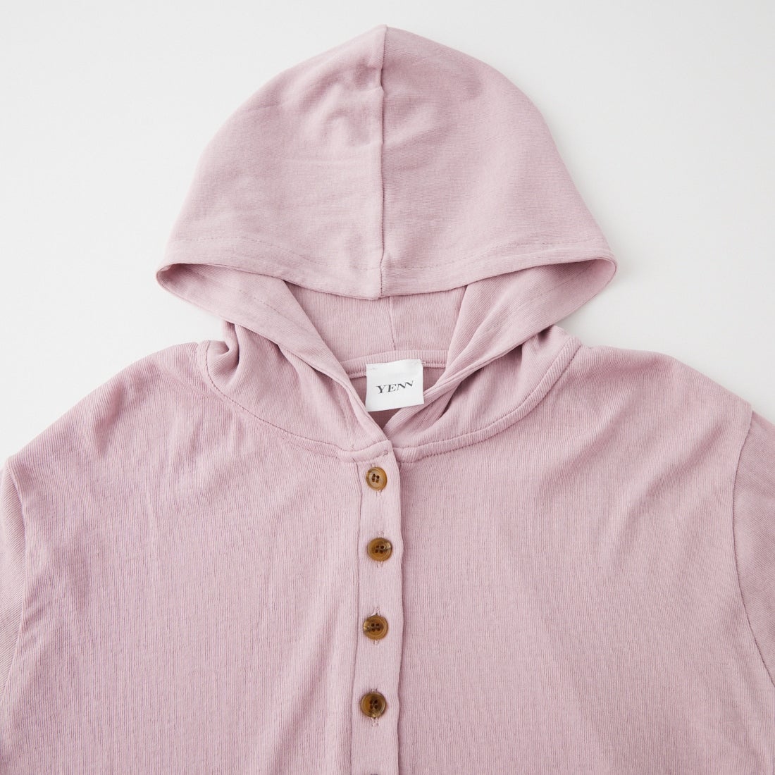 YENN [イエン] ヘンリーネックフーディトップス [Y263-82085] PINK