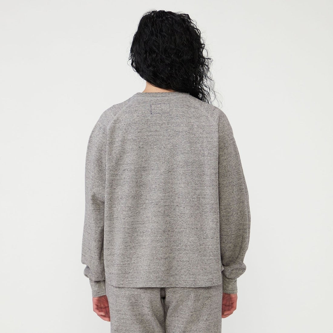 THE NORTH FACE PURPLE LABEL [ザ ノースフェイス パープルレーベル] フィールド スナップ カーディガン [N26FH037] Z MIX GRAY &&モデル身長：161cm 着用サイズ：WS&&