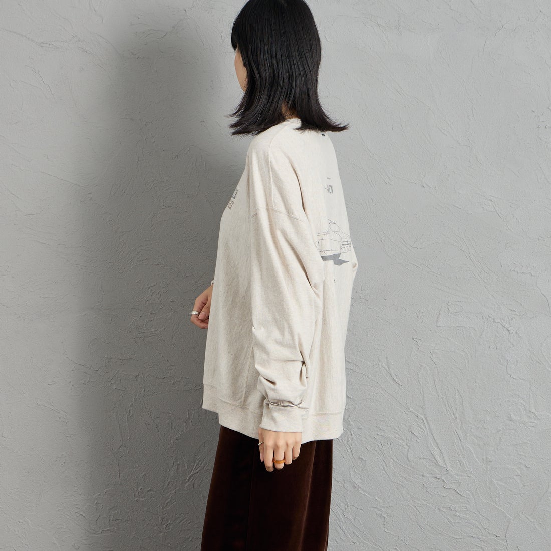Americana [アメリカーナ] AMRCN バックプリントロングTシャツ [BRF-844A-2] ｵｰﾄﾐｰﾙ