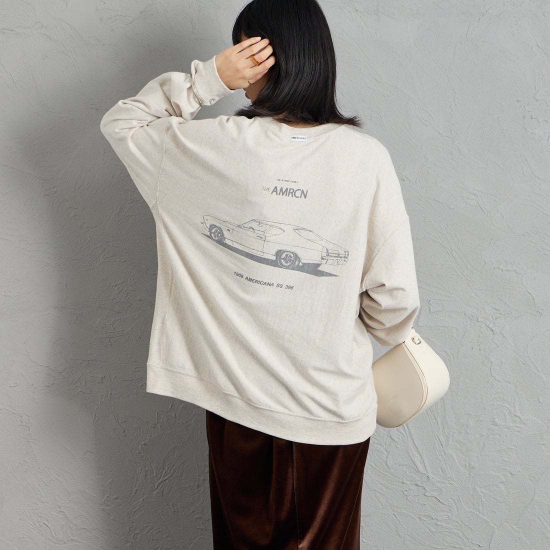 Americana [アメリカーナ] AMRCN バックプリントロングTシャツ [BRF-844A-2] ｵｰﾄﾐｰﾙ