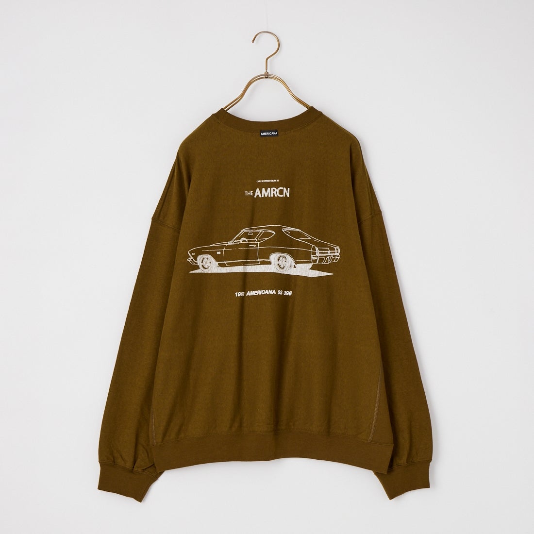 Americana [アメリカーナ] AMRCN バックプリントロングTシャツ [BRF-844A-2] ﾏｽﾀｰﾄﾞ
