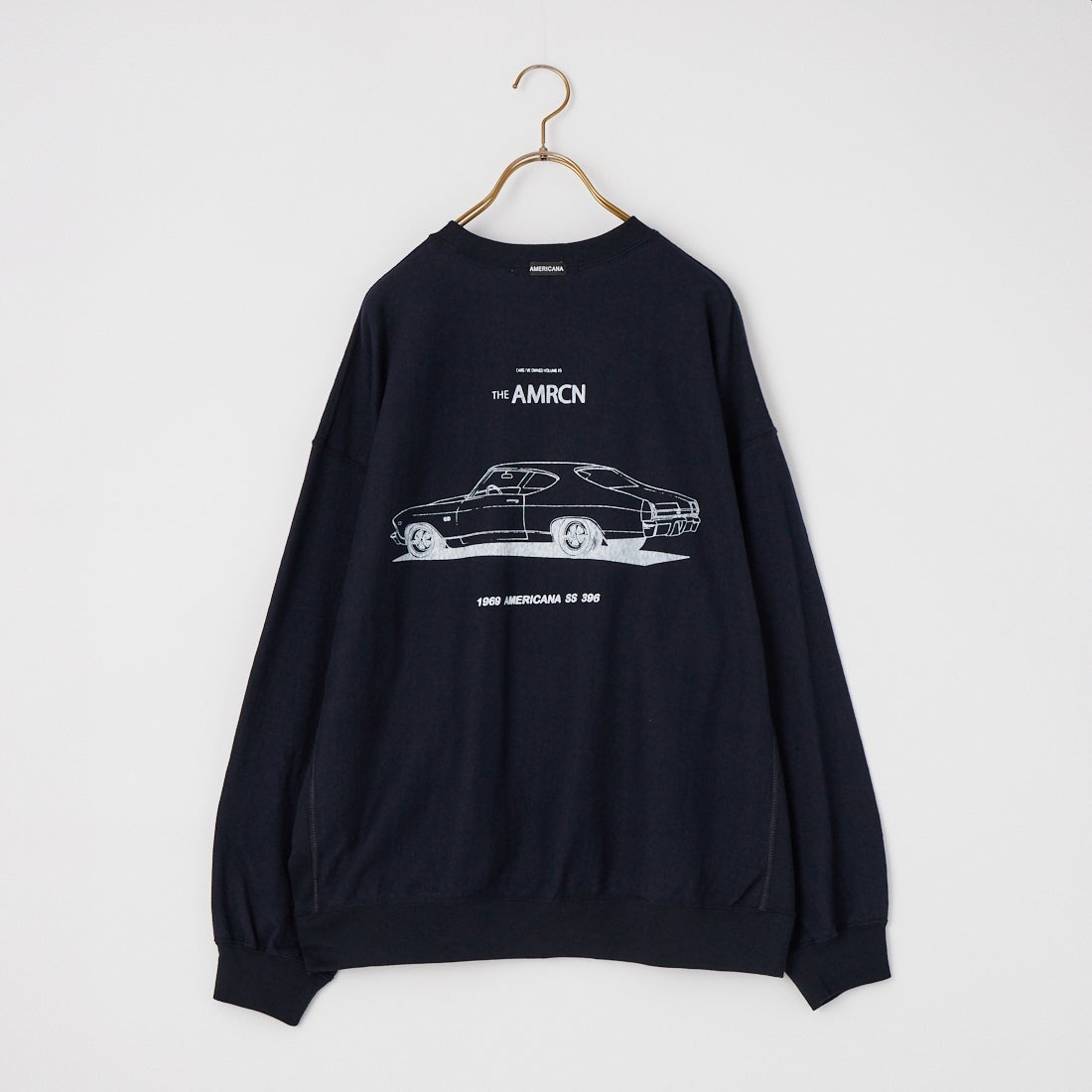 Americana [アメリカーナ] AMRCN バックプリントロングTシャツ [BRF-844A-2] ﾈｲﾋﾞｰ