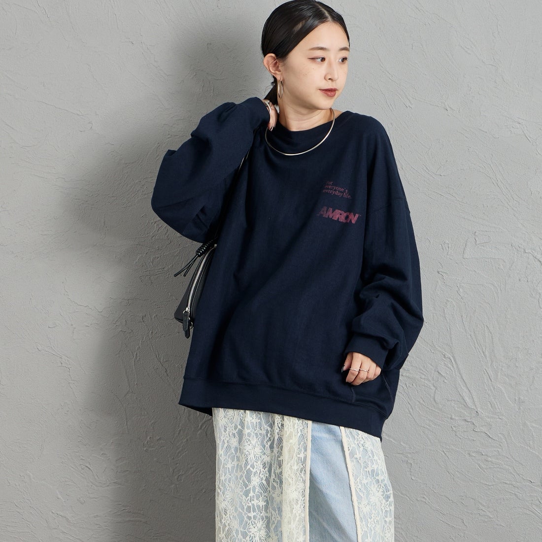 Americana [アメリカーナ] americana バックプリントロングTシャツ [BRF-844A-1] ﾈｲﾋﾞｰ