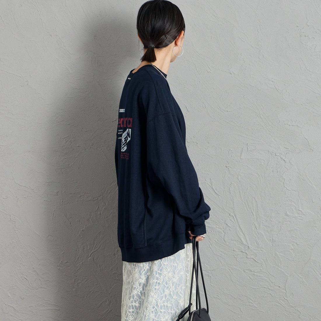 Americana [アメリカーナ] americana バックプリントロングTシャツ [BRF-844A-1] ﾈｲﾋﾞｰ