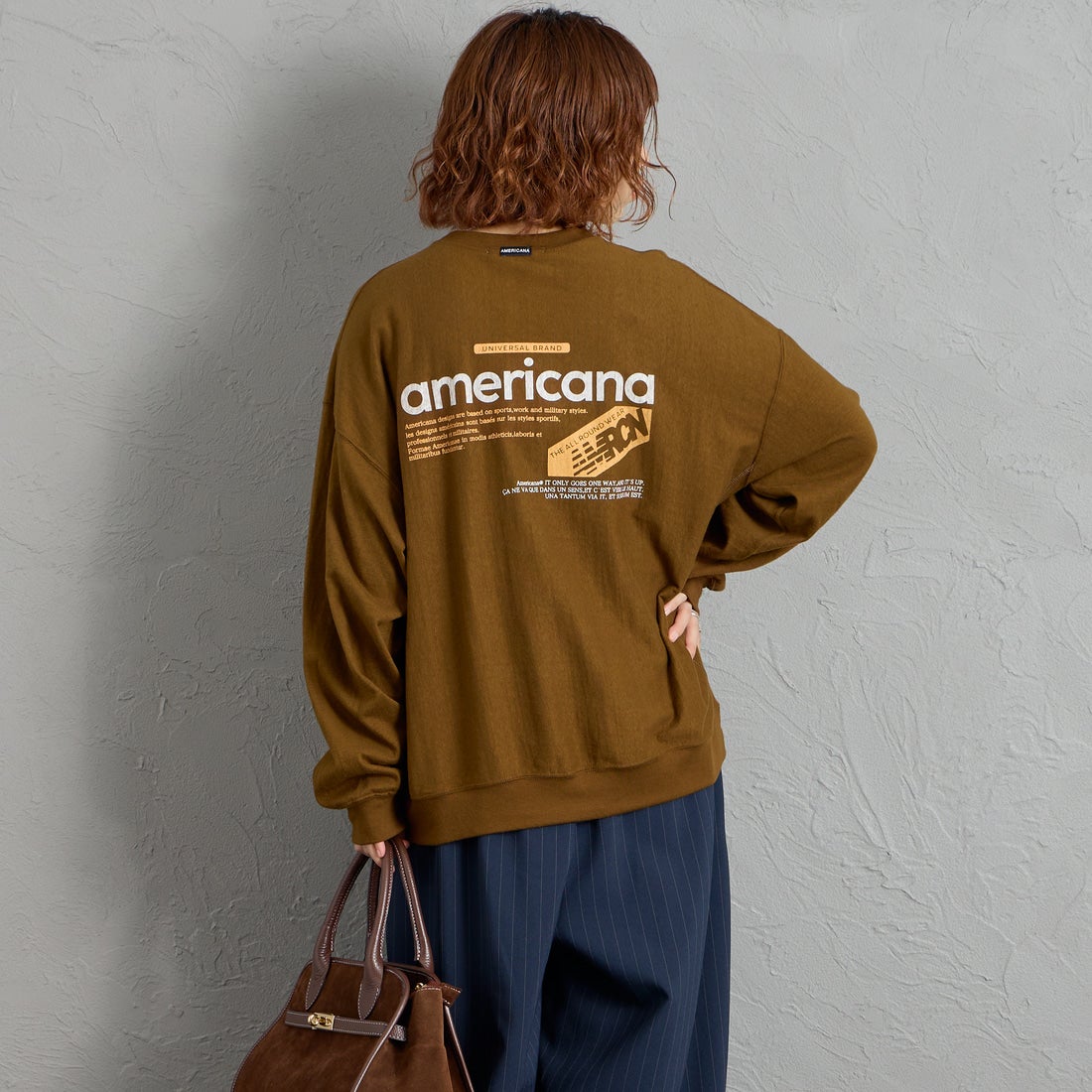 Americana [アメリカーナ] americana バックプリントロングTシャツ