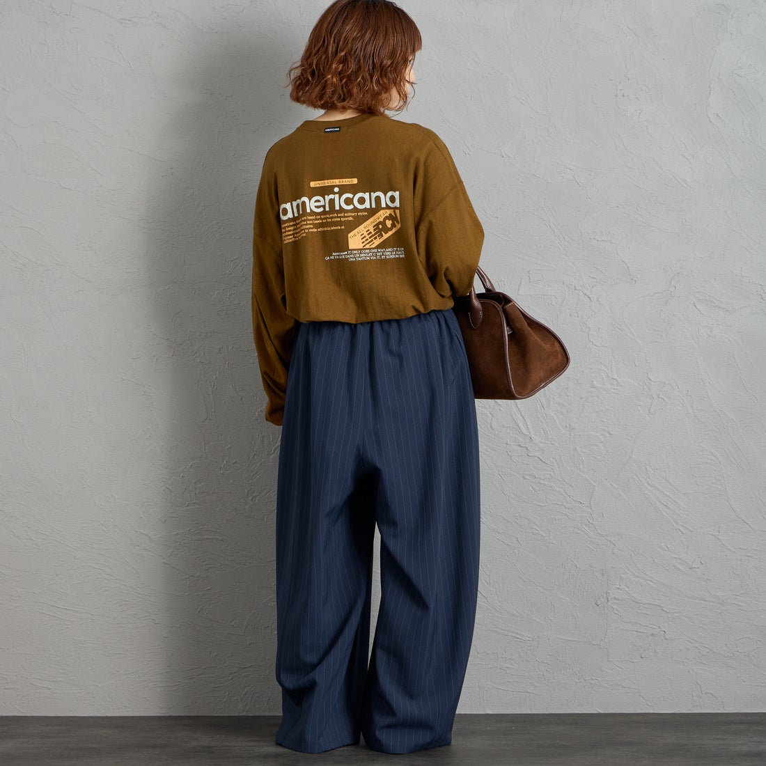 Americana [アメリカーナ] americana バックプリントロングTシャツ