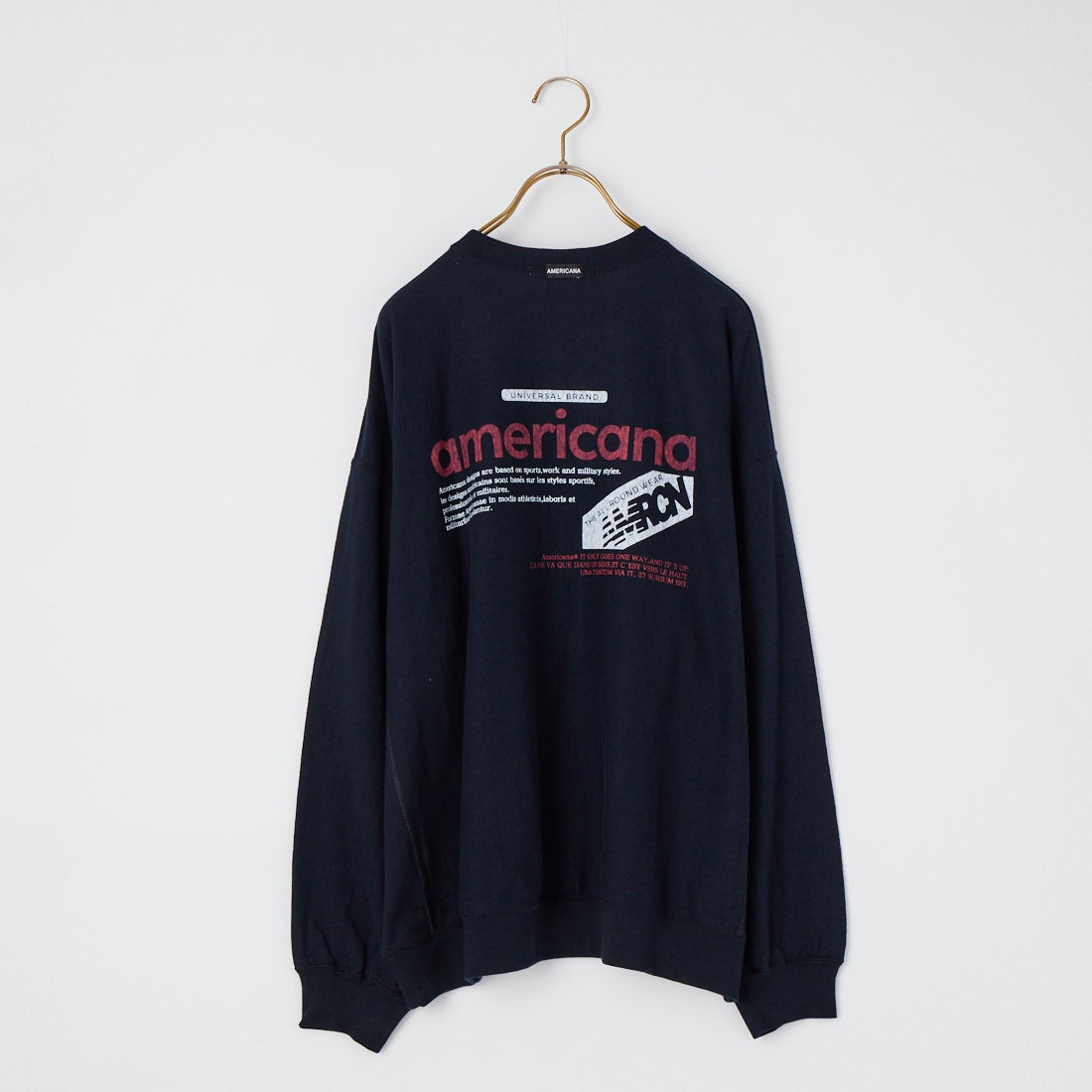 Americana [アメリカーナ] americana バックプリントロングTシャツ