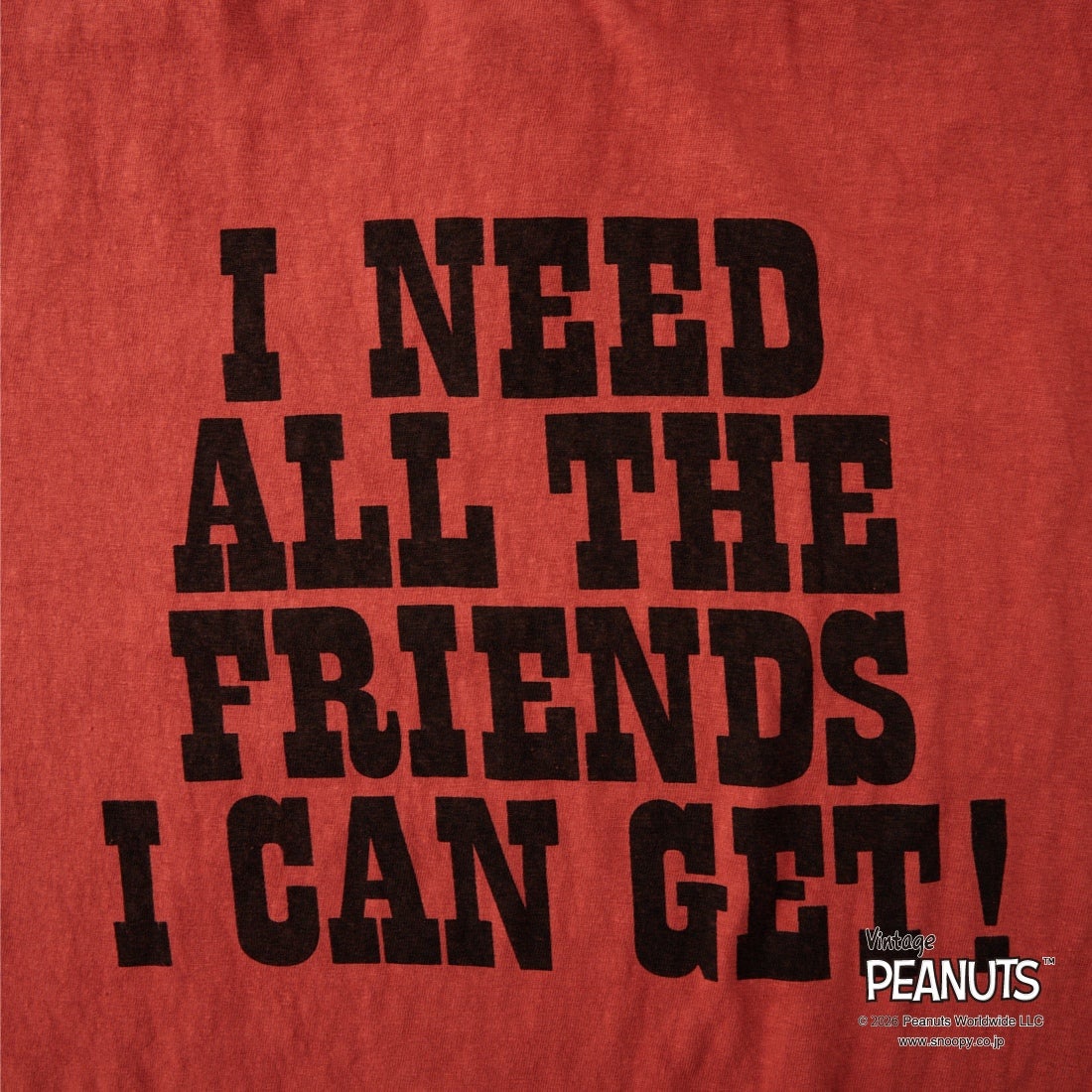 WAREHOUSE [ウエアハウス] CHARALIE BROWN / Tシャツ [YP126S-2] RED