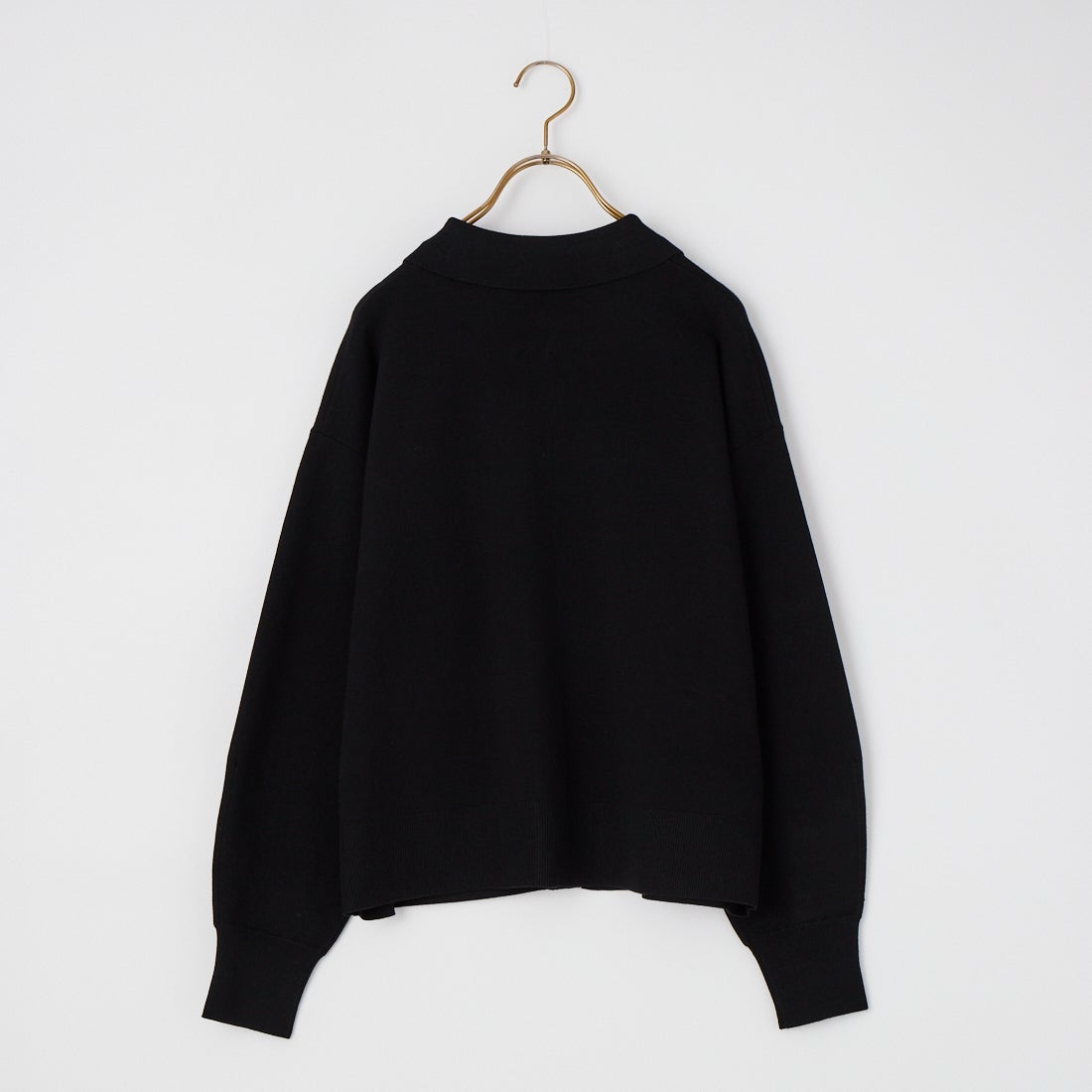 MICA&DEAL [マイカアンドディール] ミラノリブカラーカーディガン [0126308066] BLACK