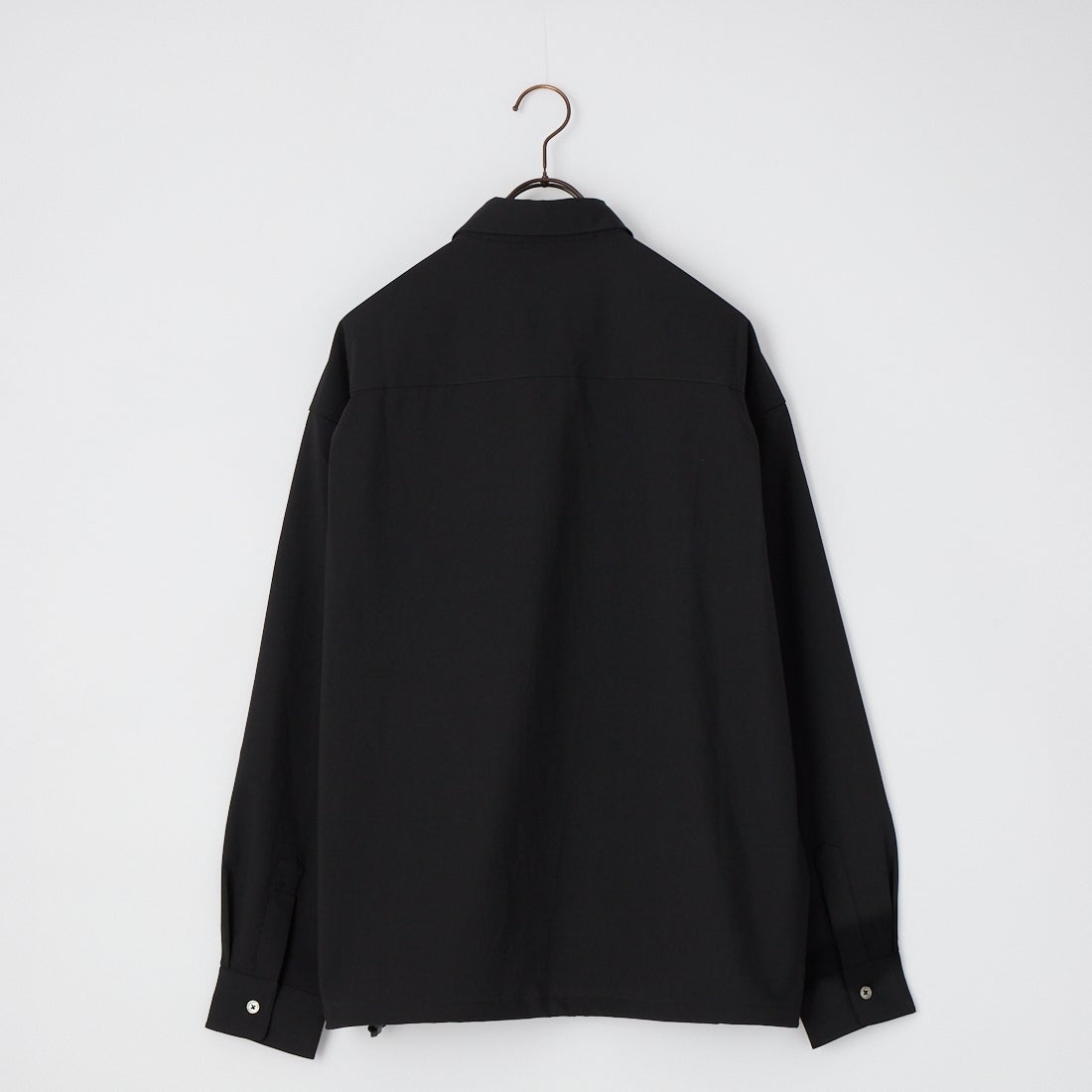 SLICK [スリック] T/R ストレッチギャバジン ドローストリングシャツ [5120310] 700 BLACK