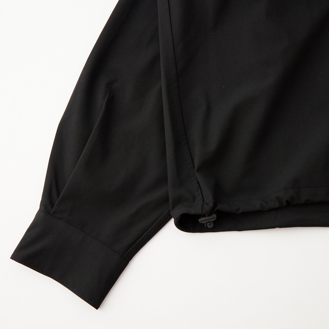 SLICK [スリック] T/R ストレッチギャバジン ドローストリングシャツ [5120310] 700 BLACK