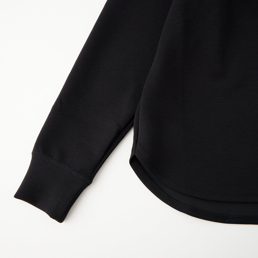 MICA&DEAL [マイカアンドディール] ヘムラウンドポンチプルオーバー [0126309075] BLACK