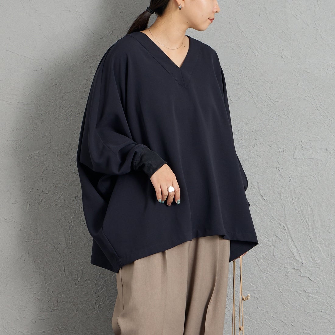 99 BLACK&&モデル身長：156cm 着用サイズ：F&&
