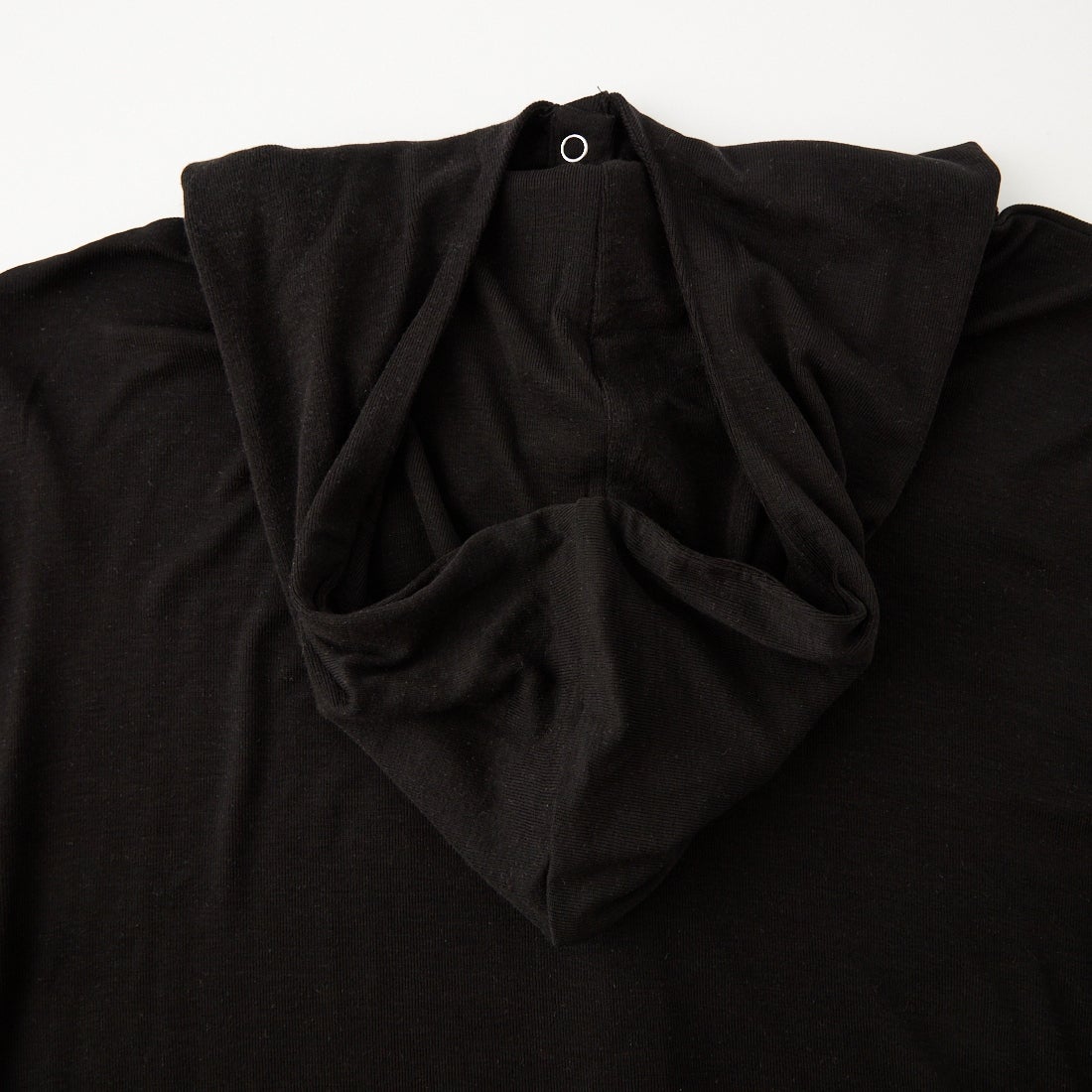 CLOCHE [クロシェ] シアーウールハーフボタンフーディ [65285640] ﾌﾞﾗｯｸ