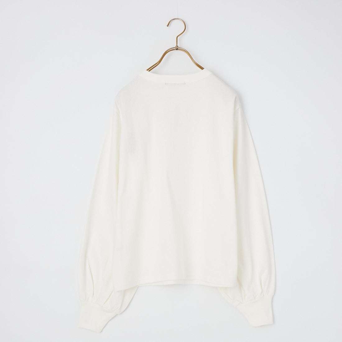 mizuiro ind [ミズイロインド] パフスリーブロングTシャツ [3-210078] 11 OFF WHI