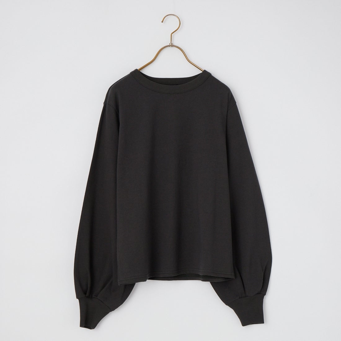 mizuiro ind [ミズイロインド] パフスリーブロングTシャツ [3-210078] 93 D.GRAY