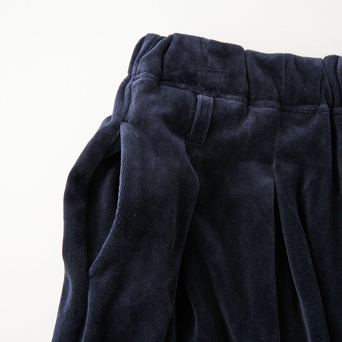 null. [ヌル] ベロアタックパンツ [153WFP264011] BLK