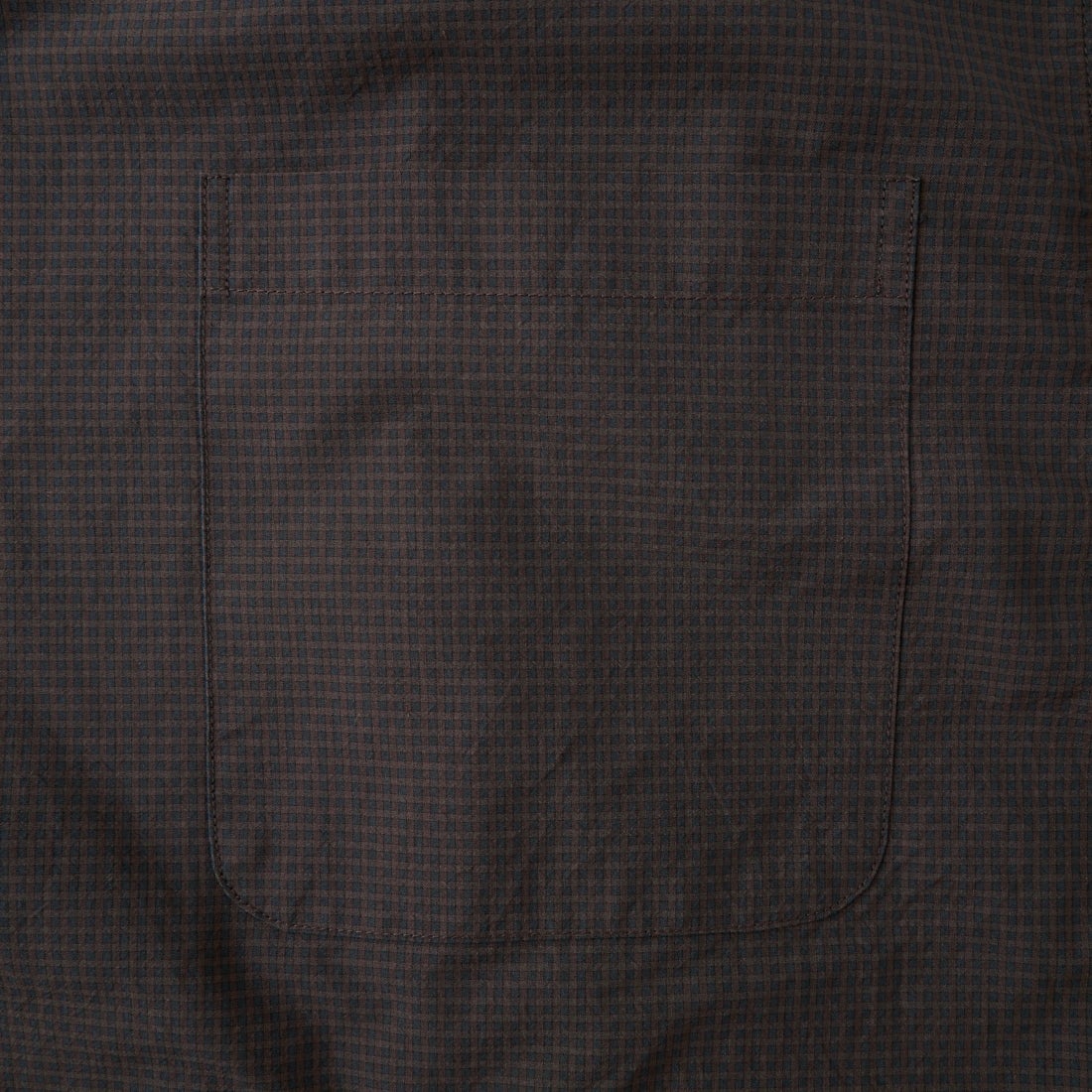ORCIVAL [オーシバル] ミニチェック ワッシャー 3ボタンシャツ [OR-B0322WMI] BRN/NVY CK