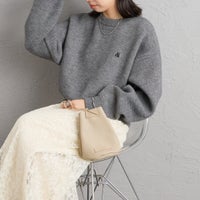 08 CHARCOA&&モデル身長：162cm 着用サイズ：F&&