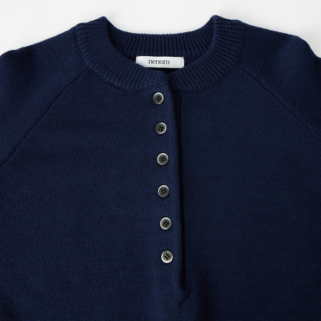 nenom [ネノム] ヘンリーネック スウェットライクニット [NE26331011] 16 NAVY