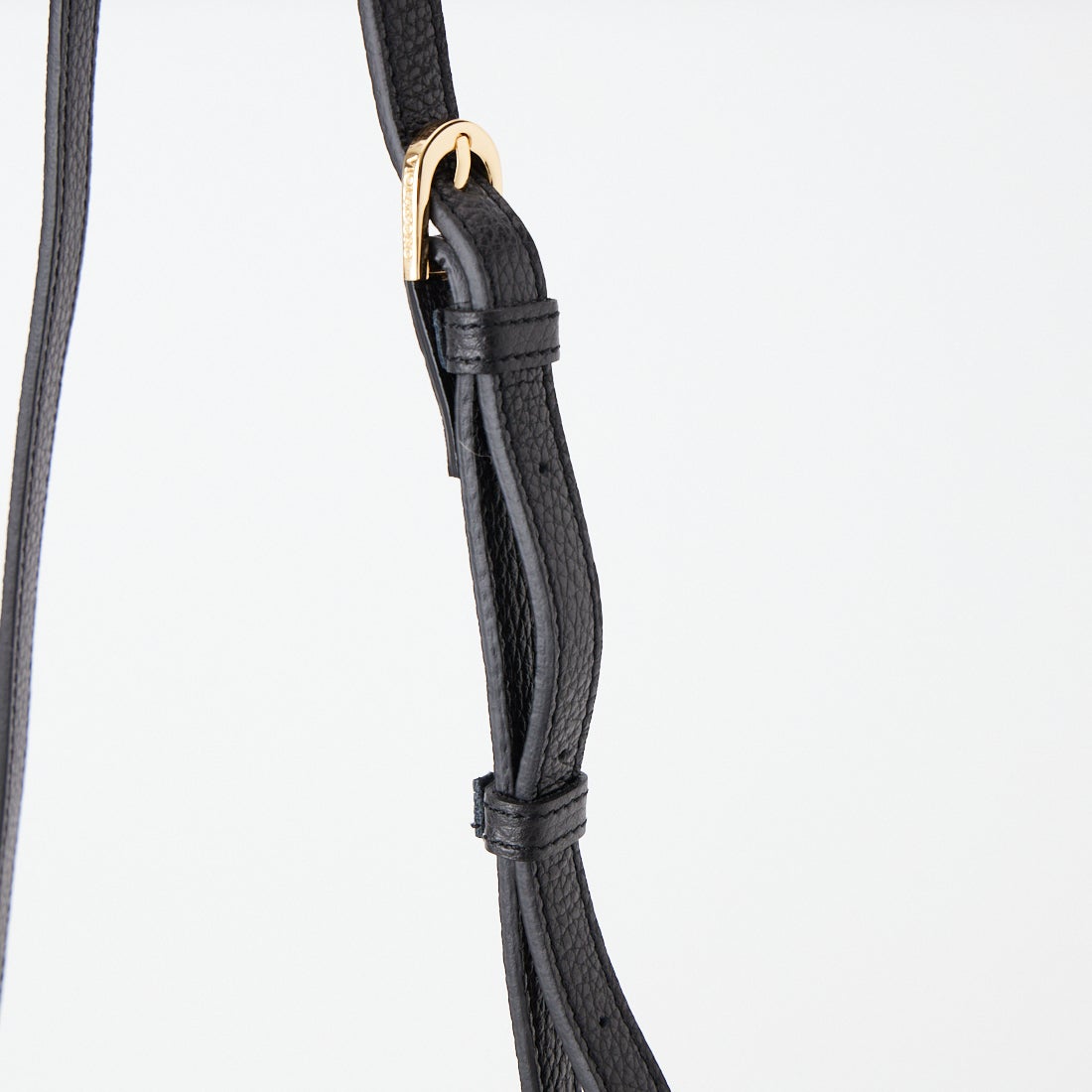 VIOLAd'ORO [ヴィオラドーロ] TRERO レザーハンドバッグ [V-1647] BLACK