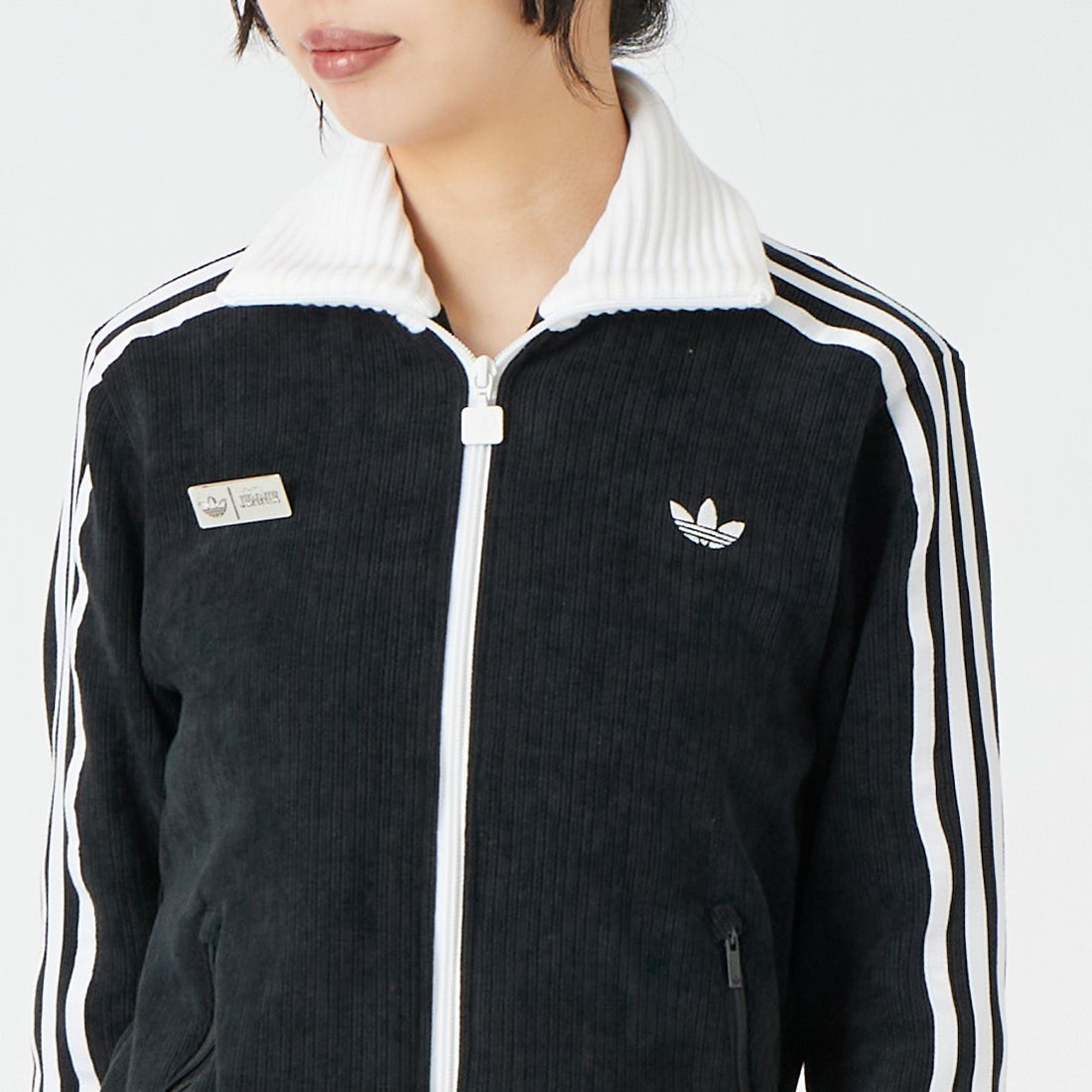 adidas Originals [アディダス オリジナルス] JENNIEコラボ トラックトップ [CC800] LD8924 &&モデル身長：162cm 着用サイズ：M&&