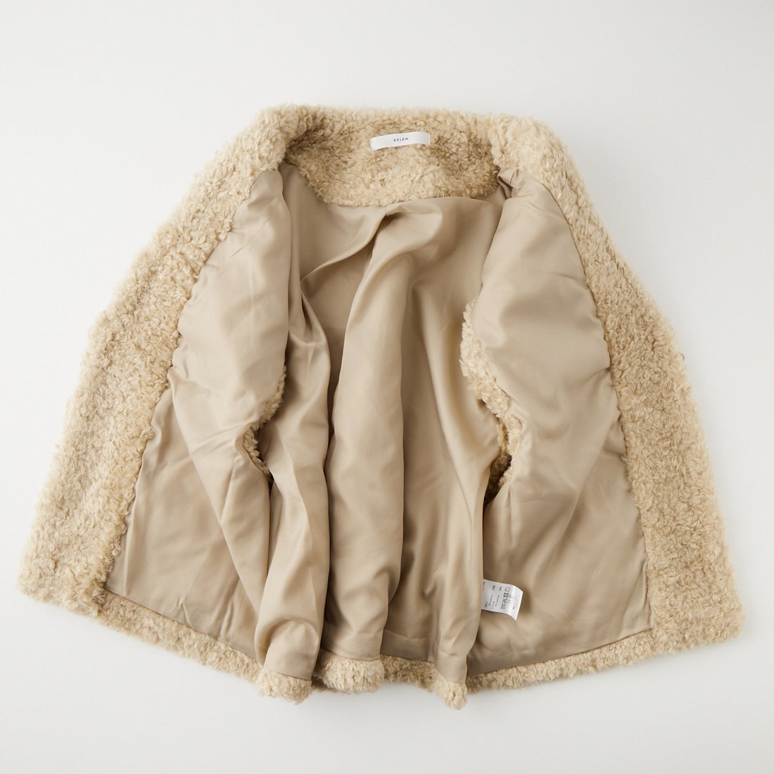 Kelen [ケレン] エコファーVネックベスト PAULINE [LKL24FBL2164] OFFBEIGE