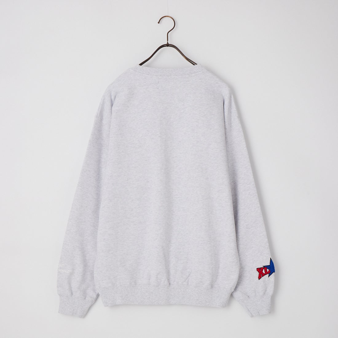 XLARGE [エクストララージ] ベースボール クルーネック スウェットシャツ [101263012006] ASH