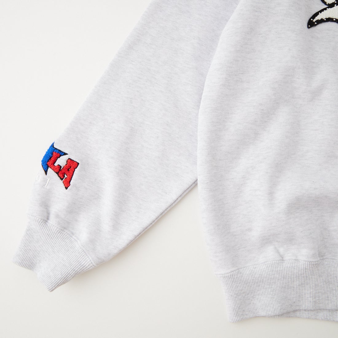 XLARGE [エクストララージ] ベースボール クルーネック スウェットシャツ [101263012006] ASH