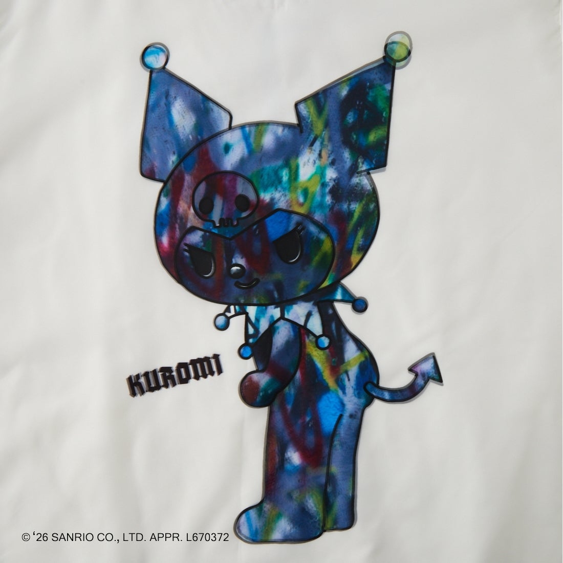 TRIPPY MIKIO ART [トリッピーミキオアート] KUROMI スプレーアートTシャツ [TR-152] WHITE