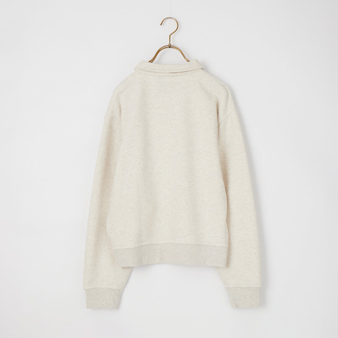 UNIVERSAL OVERALL [ユニバーサルオーバーオール] 別注 ハーフジップポロスウェット [U2632206IN-JF] OATMEAL