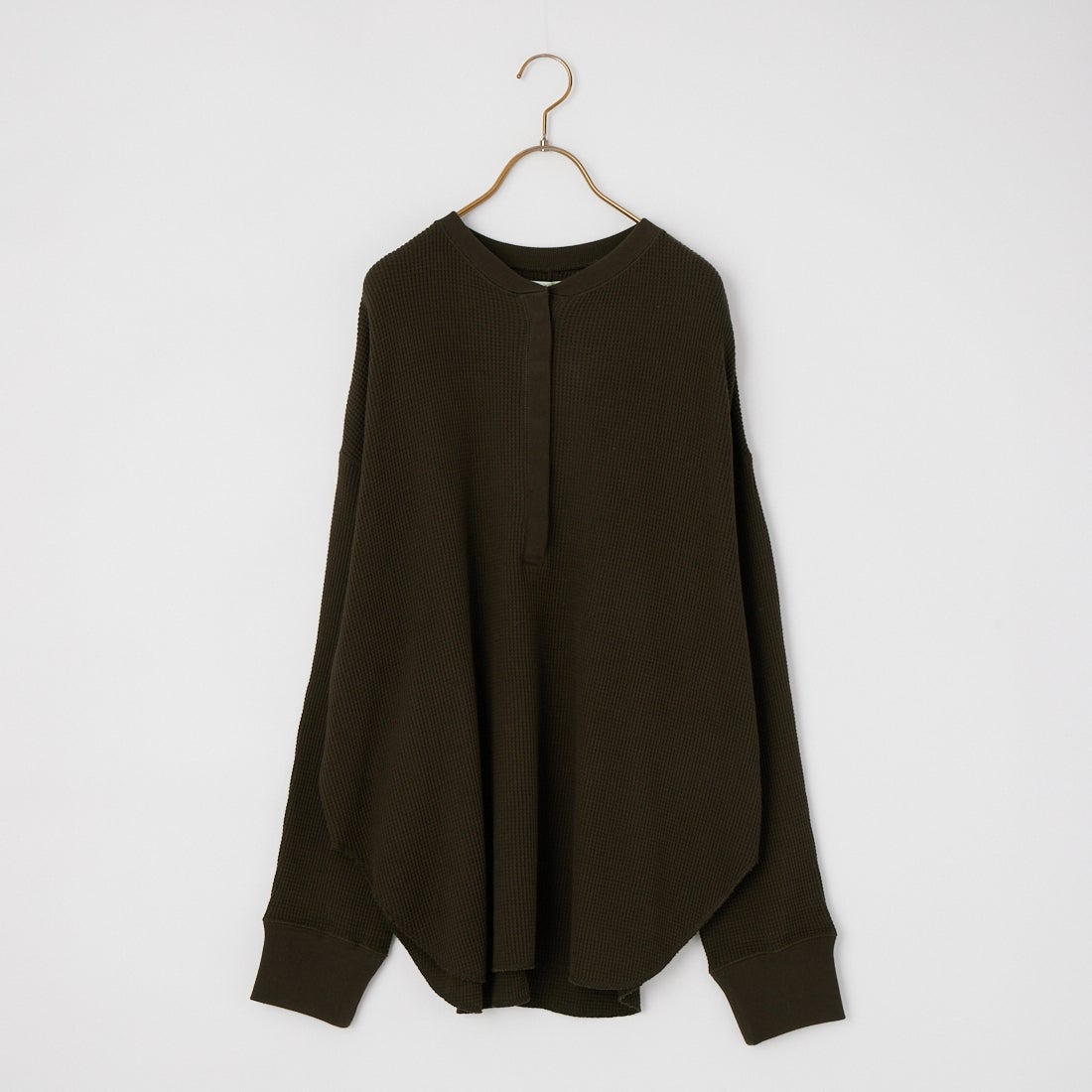 anuke [アンヌーク] ワッフルルーズヘンリーネックトップス [62620605] BRN