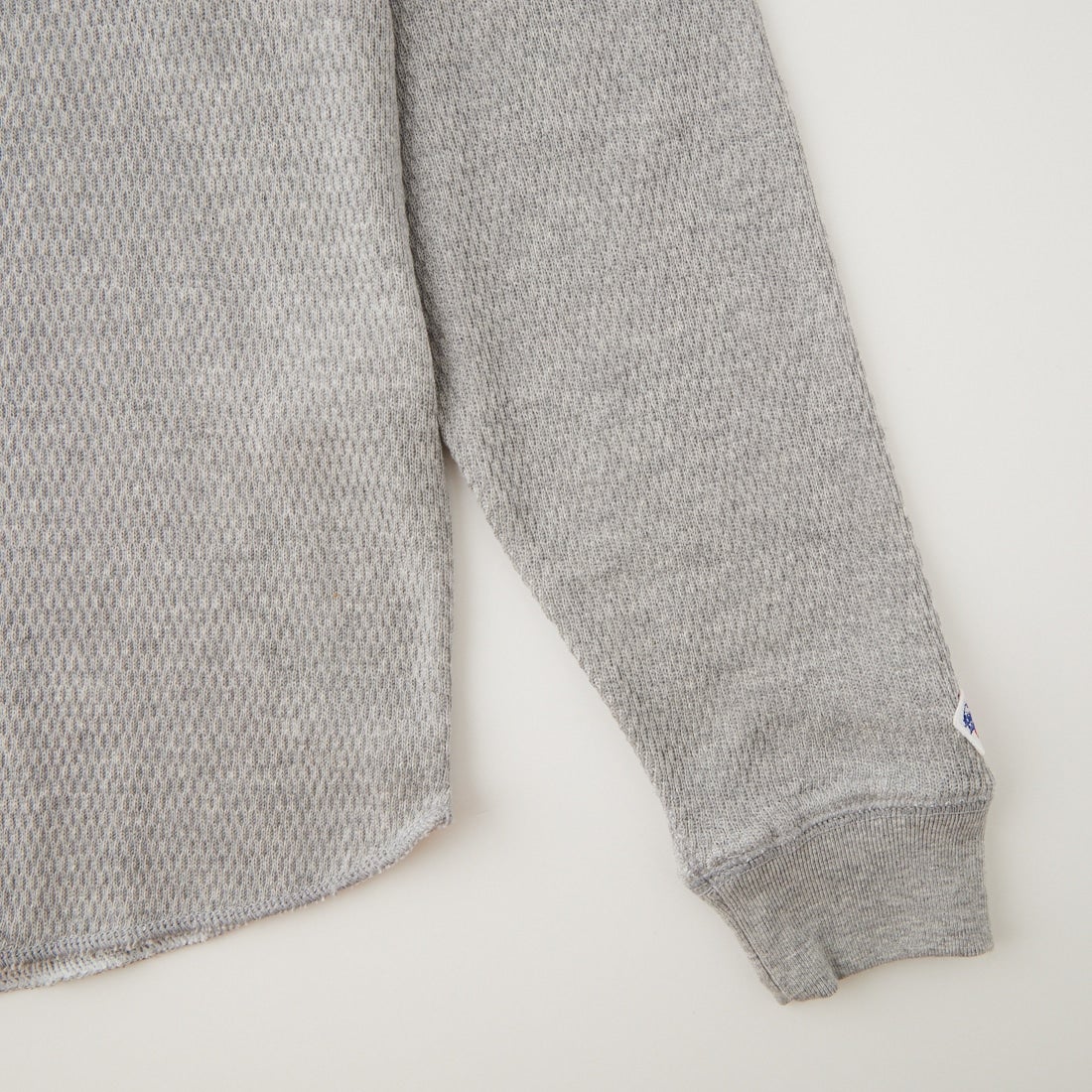 JE MORGAN [ジェイイーモーガン] サーマルヘンリーネックTシャツ [JG137-52S] 14 GRAY/WH