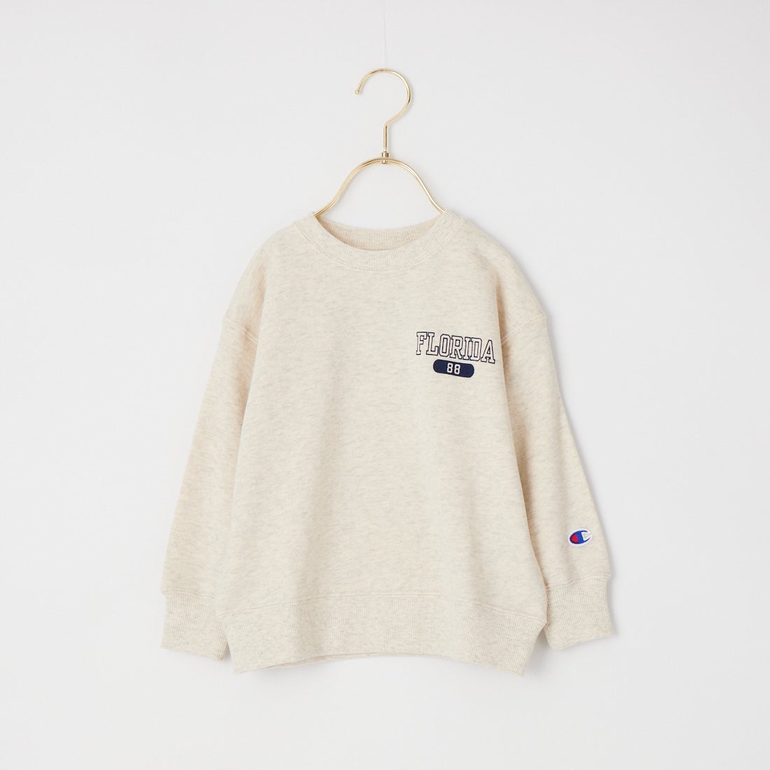 Champion [チャンピオン] キッズ クルーネックスウェットシャツ [CK-E011] 810 OATMEA
