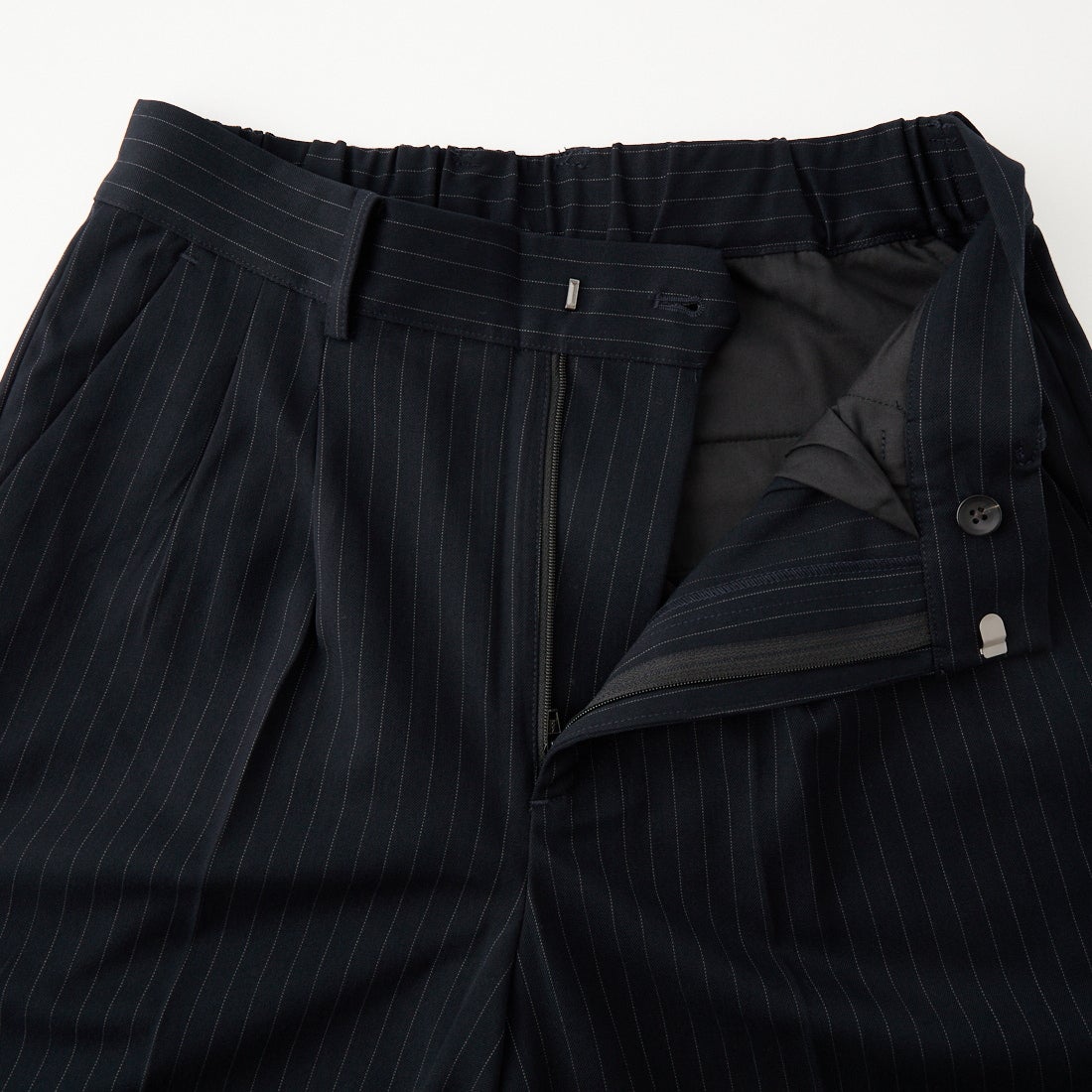 Noir Fabrik [ヌワールファブリック] ギャバジンワイドスラックス [NF-263-067] NAVY ST