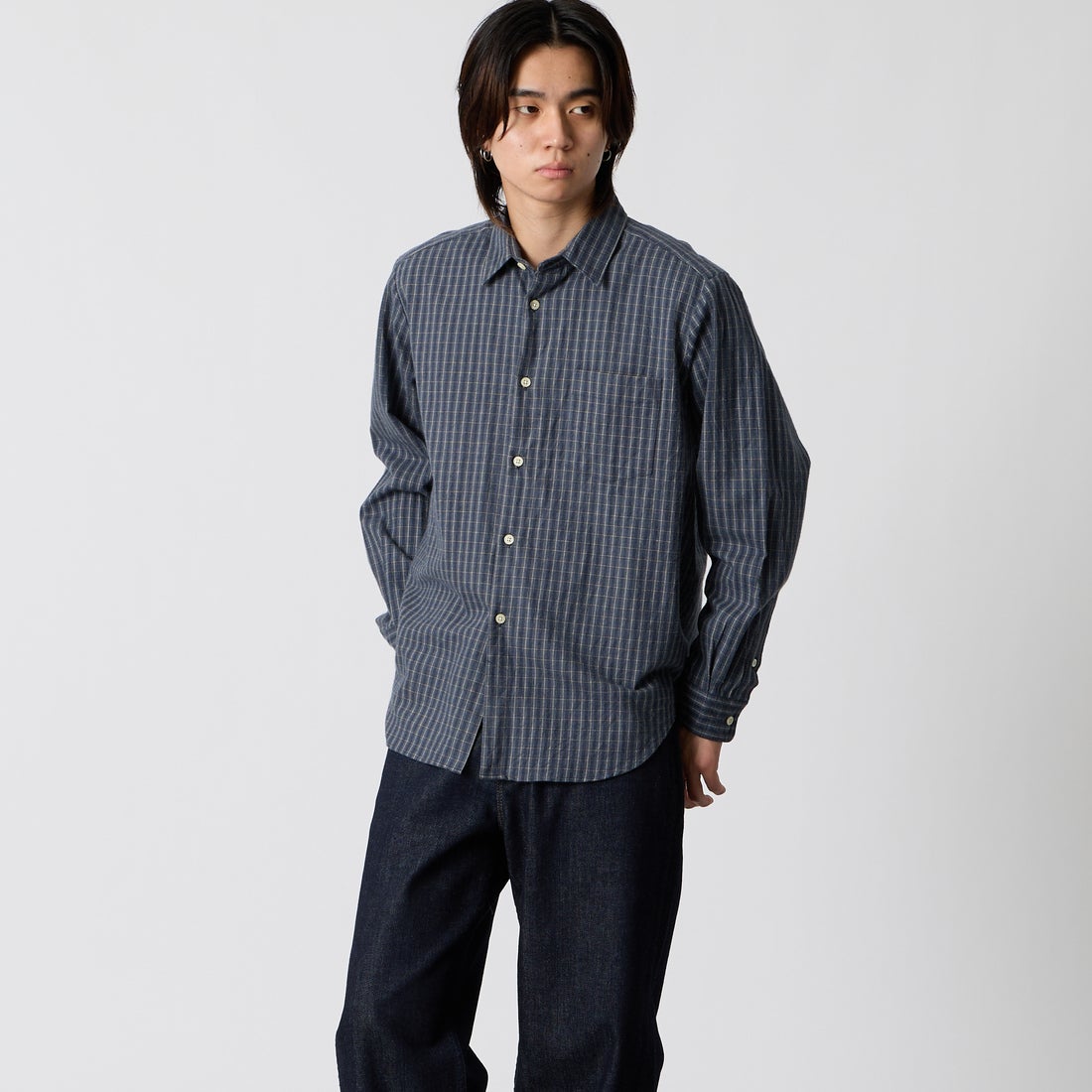 NVY/GRY&&モデル身長：177cm 着用サイズ：2&&