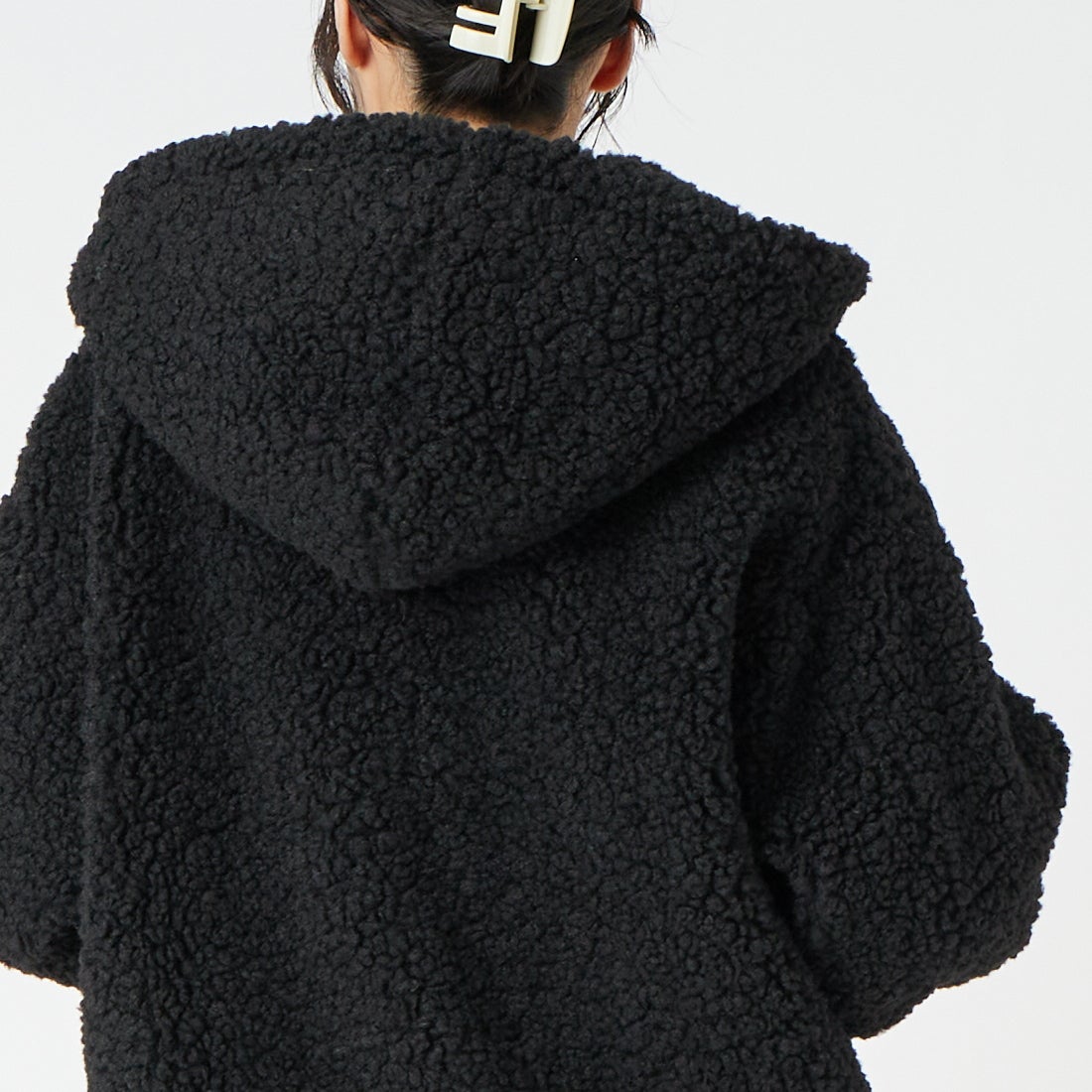 TATRAS [タトラス] IPAMA イパマ ボアブルゾン [LCKA0042033588] BLACK &&モデル身長：162cm 着用サイズ：1&&
