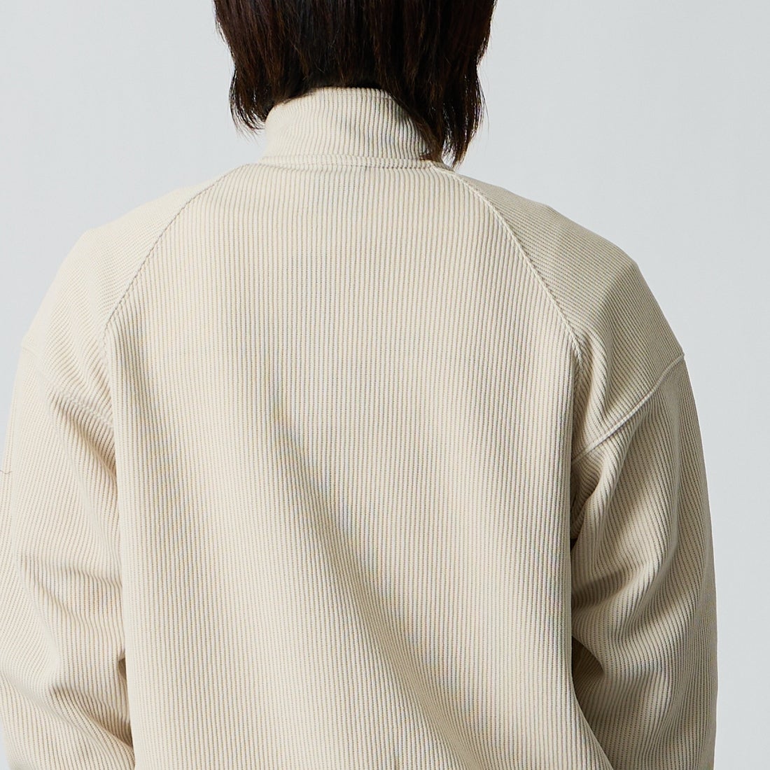 THE NORTH FACE [ザ ノースフェイス] クオーターニットフルジップジャケット [NT62633] FI &&モデル身長：177cm 着用サイズ：M&&