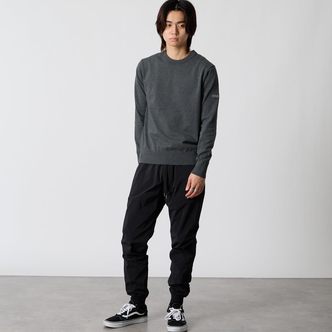TATRAS [タトラス] MARIANO/マリアーノ パンツ [MCKA0601103588] BLACK &&モデル身長：177cm 着用サイズ：2&&