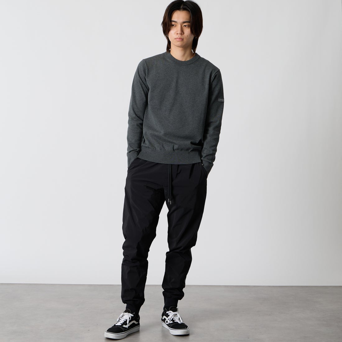 TATRAS [タトラス] MARIANO/マリアーノ パンツ [MCKA0601103588] BLACK &&モデル身長：177cm 着用サイズ：2&&