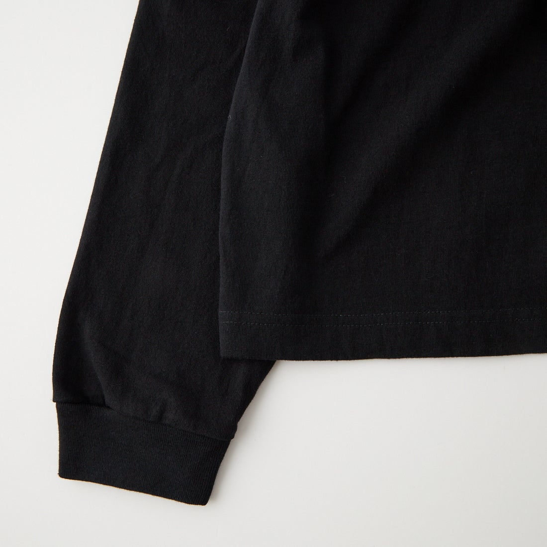 The Endless Summer [エンドレスサマー] GOOD TIME フロッキープリントロングスリーブTシャツ [1280-26774312] 01 BLACK