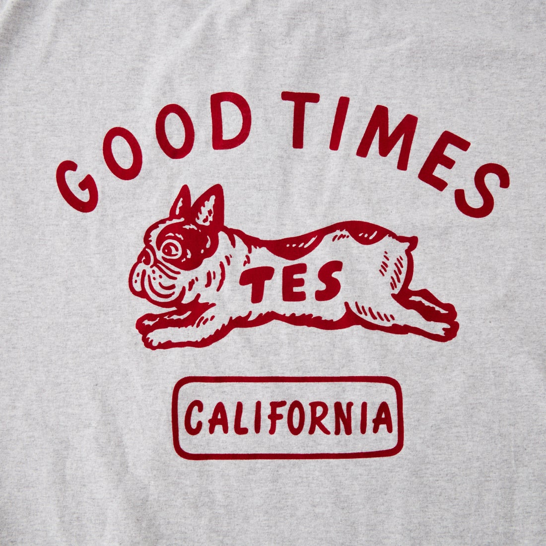 The Endless Summer [エンドレスサマー] GOOD TIME フロッキープリントロングスリーブTシャツ [1280-26774312] 03 MIX GRY