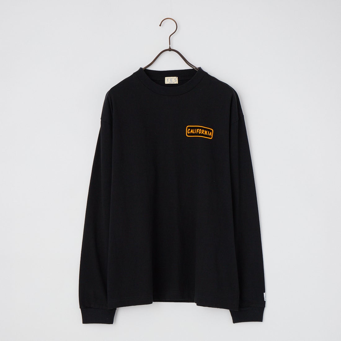 The Endless Summer [エンドレスサマー] GOOD TIME フロッキープリントロングスリーブTシャツ [1280-26774312] 01 BLACK