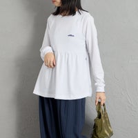 01 WHITE&&モデル身長：162cm 着用サイズ：F&&
