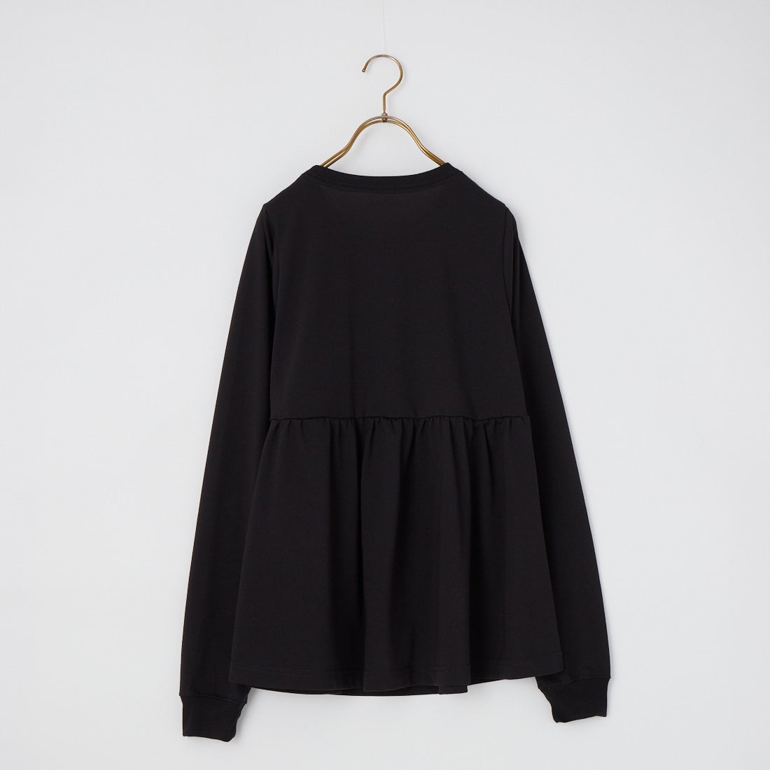 THOUSAND MILE [サウザンド マイル] ウエストギャザー ロングスリーブTシャツ [TM262TC00072] 09 BLACK