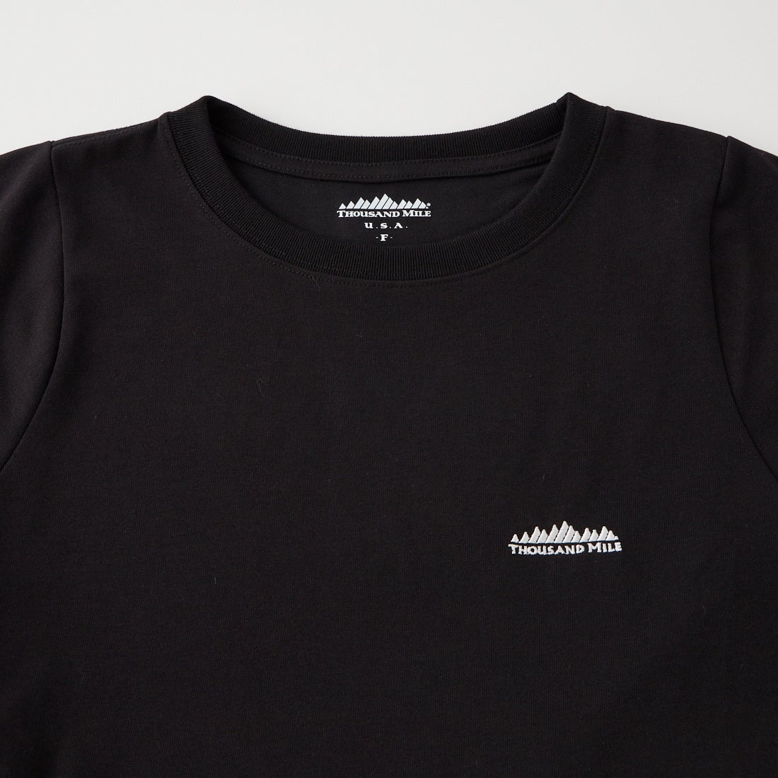 THOUSAND MILE [サウザンド マイル] ウエストギャザー ロングスリーブTシャツ [TM262TC00072] 09 BLACK
