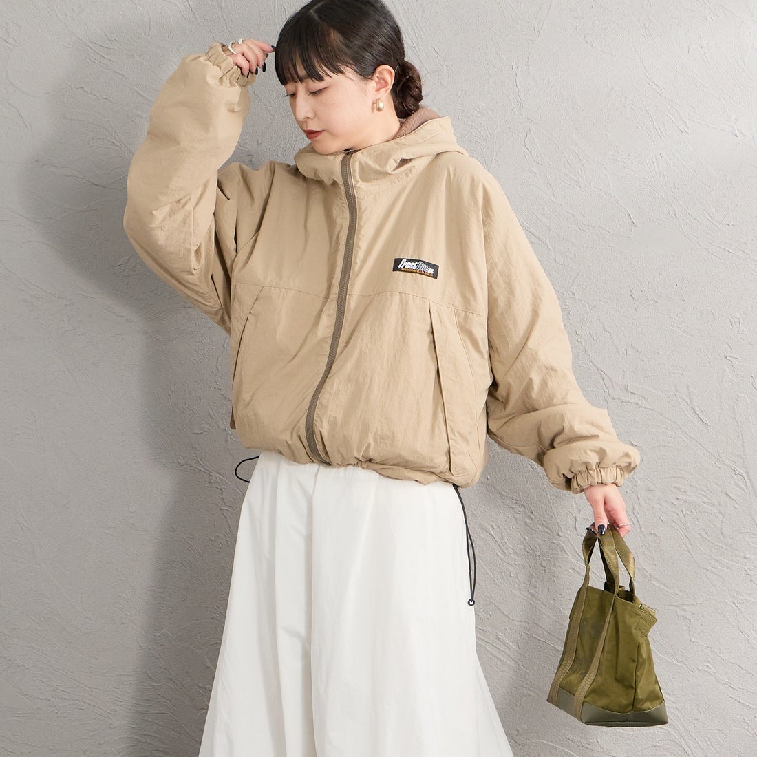 frostline [フロストライン] 別注 リバーシブルフードブルゾン [FL29-JK-IN6-JF] BEIGE