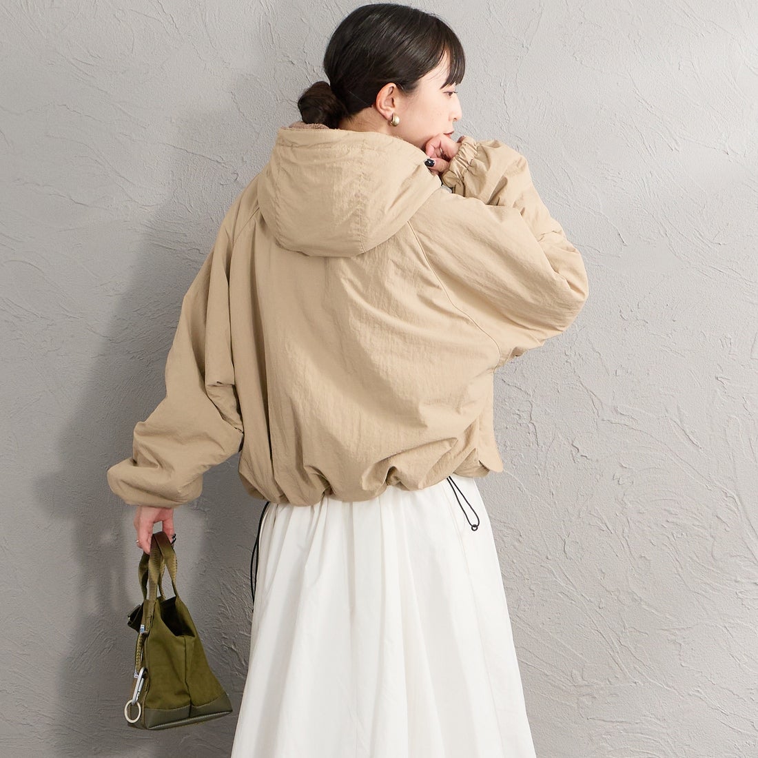 frostline [フロストライン] 別注 リバーシブルフードブルゾン [FL29-JK-IN6-JF] BEIGE