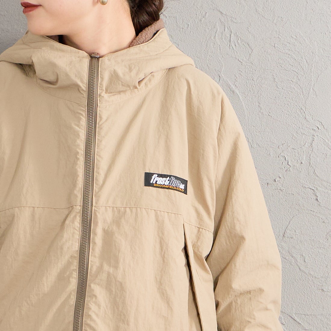 frostline [フロストライン] 別注 リバーシブルフードブルゾン [FL29-JK-IN6-JF] BEIGE